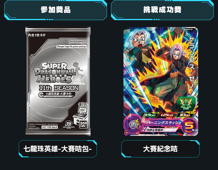 參加獎品/挑戰成功獎